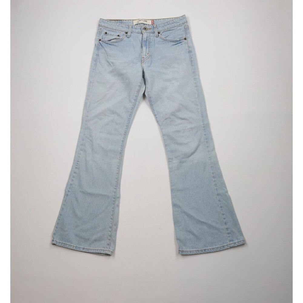 Vintage Y2K 2005 Levis 519 Womens 9 Distressed Babydoll Low Rise Flared Jeans